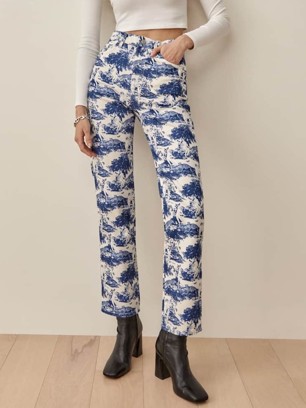 Reformation Pastoral High Rise Straight Jeans